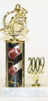 Double Football Action Trophy